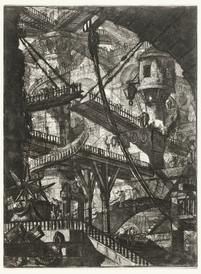 De Ophaalbrug, plaat VII uit de serie Carceri d