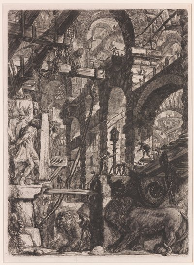 De Leeuwen Bas-Reliefs door Giovanni Battista Piranesi