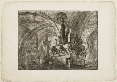 De Pier met een Lamp, plaat 15 uit Imaginaire Gevangenissen door Giovanni Battista Piranesi
