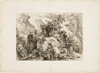 De skeletten door Giovanni Battista Piranesi