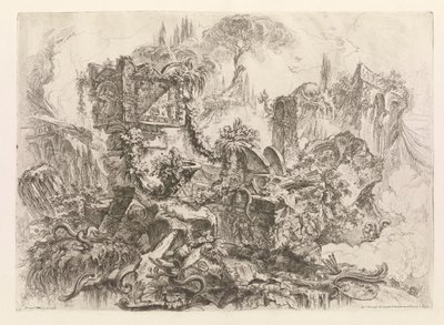 Het graf van Nero, uit Grotteschi (Grotesken) door Giovanni Battista Piranesi