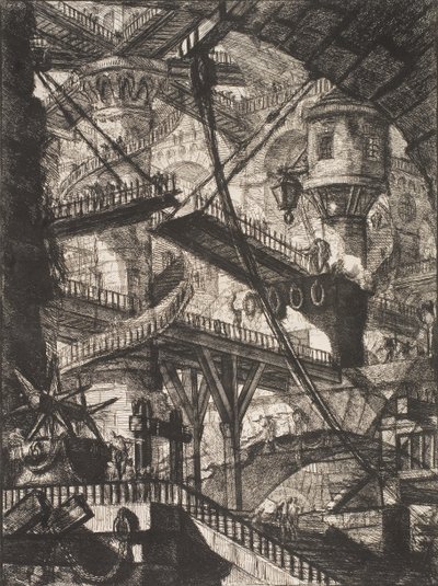 De ophaalbrug door Giovanni Battista Piranesi