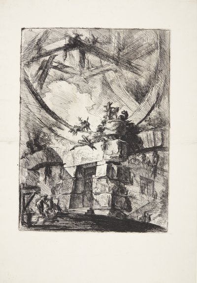 Het reuzenrad door Giovanni Battista Piranesi