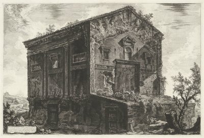 Tombe van Aspasia Annia Regilla te Rome door Giovanni Battista Piranesi