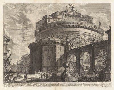 Veduta van het Mausoleum van door Giovanni Battista Piranesi