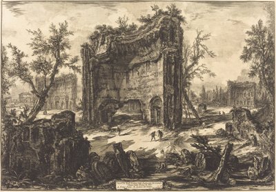 Veduta ... delle Terme di Tito door Giovanni Battista Piranesi