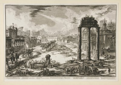 Veduta di Campo Vaccino door Giovanni Battista Piranesi