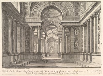 Voorhal van een antieke tempel... (Vestibolo d