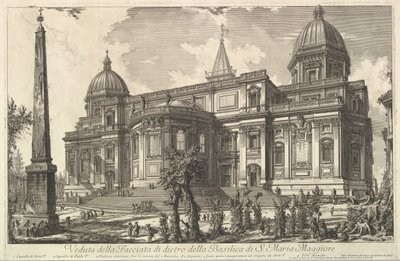 Achteringang van de Basiliek van S. Maria Maggiore, uit Veduta di Roma door Giovanni Battista Piranesi