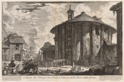 Gezichten van Rome: Tempel van Cybele door Giovanni Battista Piranesi