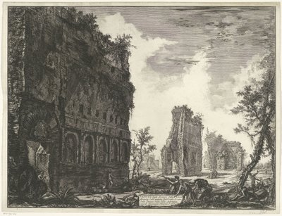 Villa Adriana te Tivoli (Gezichten op Rome) door Giovanni Battista Piranesi