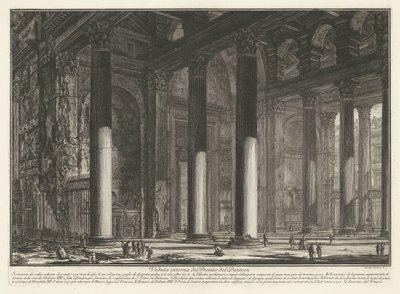 Voorportaal van het Pantheon te Rome door Giovanni Battista Piranesi
