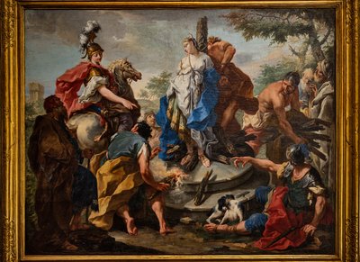 Olindo en Sophronia door Giovanni Battista Pittoni
