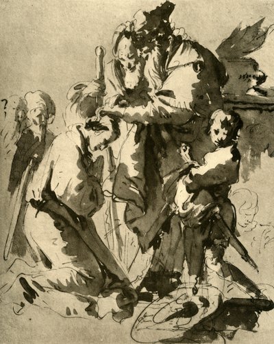 Inwijding van een jonge soldaat, 1735-1740, 1928 door Giovanni Battista Tiepolo