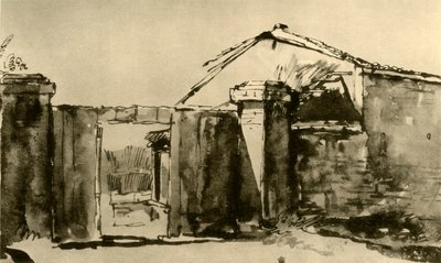 Ingang van een Boerderij, midden 18e eeuw, 1928 door Giovanni Battista Tiepolo