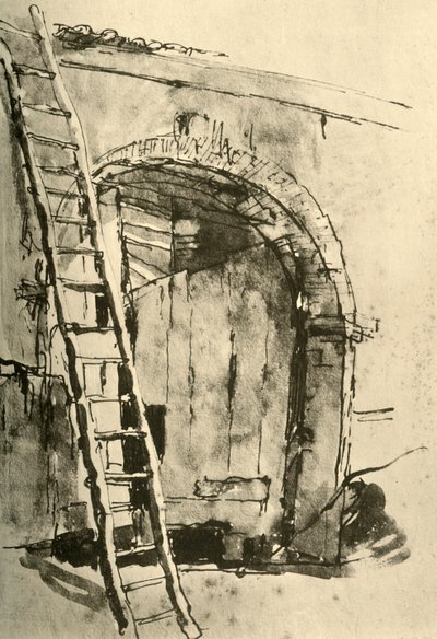 Poort, midden 18e eeuw, 1928 door Giovanni Battista Tiepolo