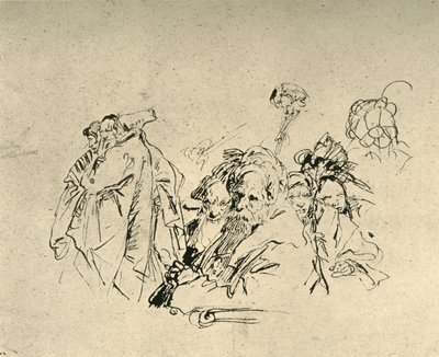 Groep Oriëntaals door Giovanni Battista Tiepolo