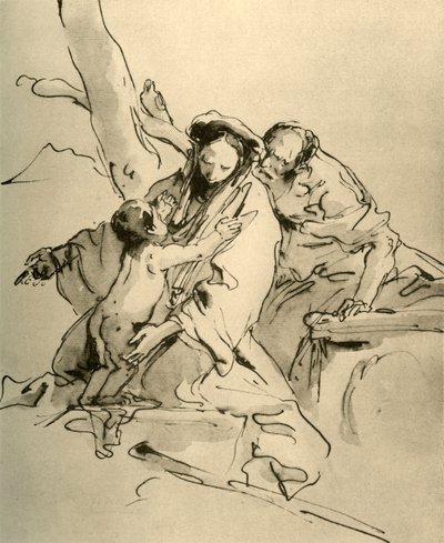 Heilige Familie door Giovanni Battista Tiepolo