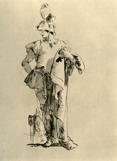 Page, midden 18e eeuw door Giovanni Battista Tiepolo