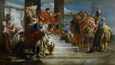 Scipio Africanus bevrijdt Massiva door Giovanni Battista Tiepolo