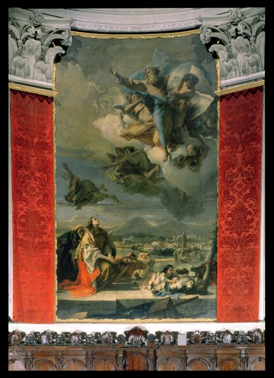 St. Thecla die de Stad van de Pest Bevrijdt door Giovanni Battista Tiepolo