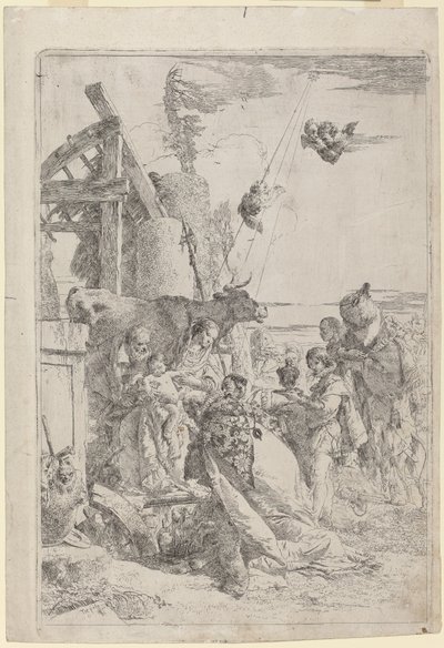 De Aanbidding der Wijzen door Giovanni Battista Tiepolo