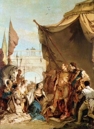 De familie van Darius voor Alexander, 333 v.Chr., ca. 1745 door Giovanni Battista Tiepolo