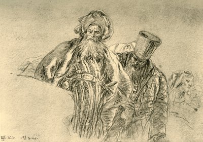 Twee oosterse kooplieden, 1753, 1928 door Giovanni Battista Tiepolo