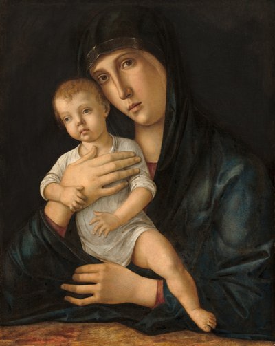 Madonna met kind, ca. 1480-1485 (olieverf op paneel) door Giovanni Bellini