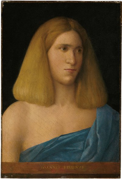 Portret van een jonge man door Giovanni Bellini