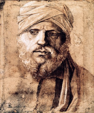Portret van een Man met een Tulband door Giovanni Bellini