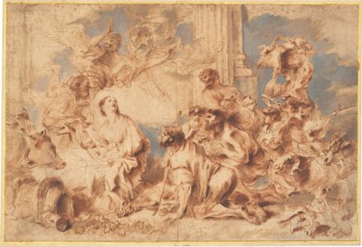Die Anbetung der Hirten door Giovanni Benedetto Castiglione
