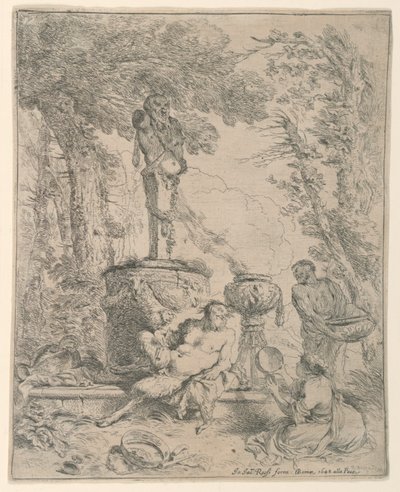 Het Festival van Pan door Giovanni Benedetto Castiglione