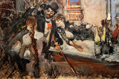 Bij de Folies Bergère door Giovanni Boldini