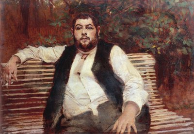 Italië, Ferrara, De Tuinman van de Veil-Picard door Giovanni Boldini