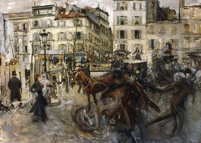 La Place Pigalle door Giovanni Boldini