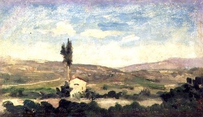 Landschap met populier door Giovanni Boldini