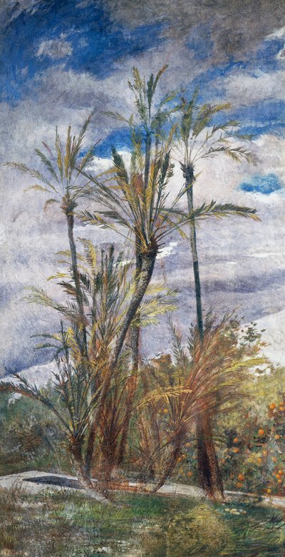 Palmen en sinaasappelbomen door Giovanni Boldini