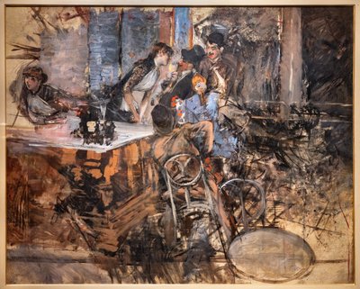 De Bar bij de Folies Bergère door Giovanni Boldini