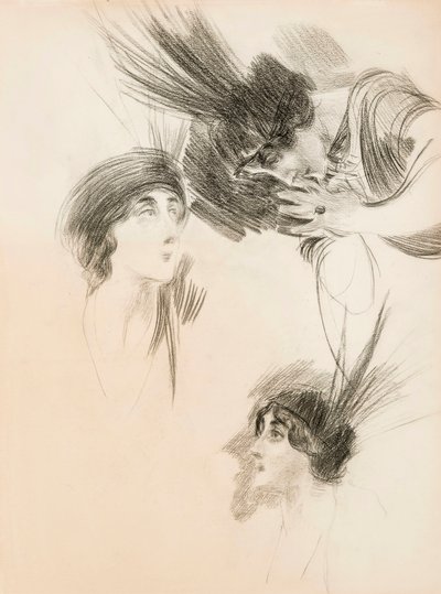 Drie Studies voor Het Portret van Dora di Rudinì Labouchère door Giovanni Boldini