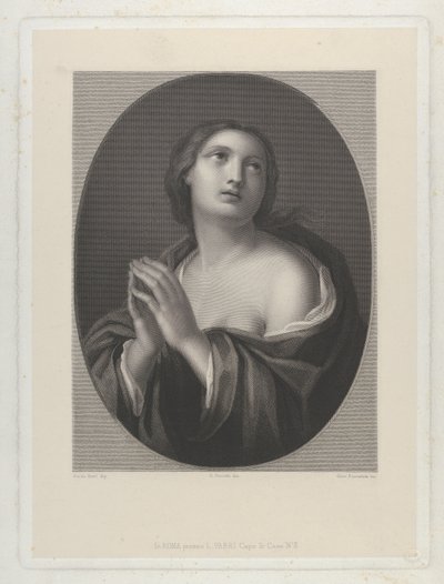 Vrouwelijke personificatie van Hoop, ca. 1835-81 door Giovanni Buonafede