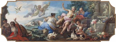 Ariadne op het eiland Naxos, of een allegorie op de herfst door Giovanni Camillo Sagrestani