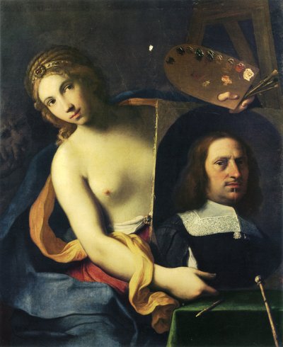 Allegorie van de schilderkunst door Giovanni Domenico Cerrini