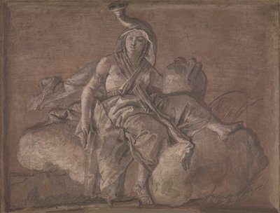 Afrika door Giovanni Domenico Tiepolo