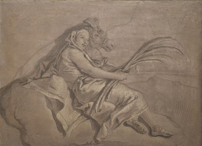 Azië door Giovanni Domenico Tiepolo