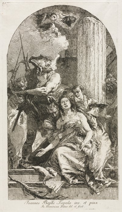Martelaarschap van St. Agatha door Giovanni Domenico Tiepolo