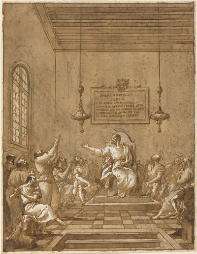 De Apostolische Geloofsbelijdenis door Giovanni Domenico Tiepolo