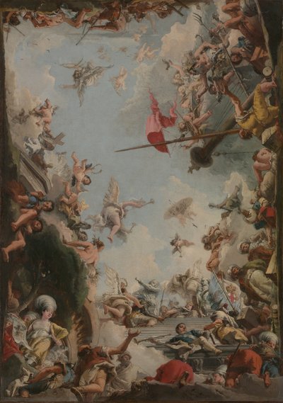 De verheerlijking van de familie Giustiniani door Giovanni Domenico Tiepolo