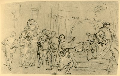 De Moeder van de Makkabeeën voor Antiochus, ca. 1759, 1928 door Giovanni Domenico Tiepolo