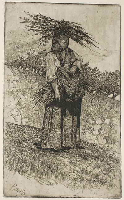 Boscaiola door Giovanni Fattori
